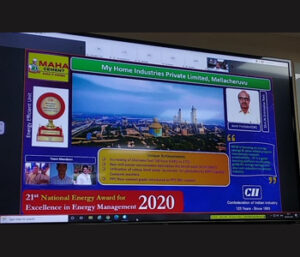 Maha Cement - Awards - img-012-02 My Home Industries, bagged “21st Best Energy Award 2020” at National Level conducted by CII