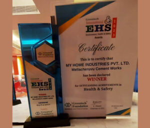 Maha Cement - Awards - My Home Industries bags EHS Award for Outstanding Achievements in Health & Safety